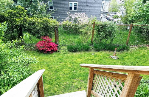 Jones Hill Apartment | Panoramic view, large deck, ground floor apartment, walk to subway and beach