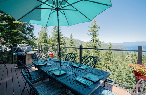 Tahoma House | Panoramic View Of Lake Tahoe, Access Private Sandy Beach-Buoy Possible