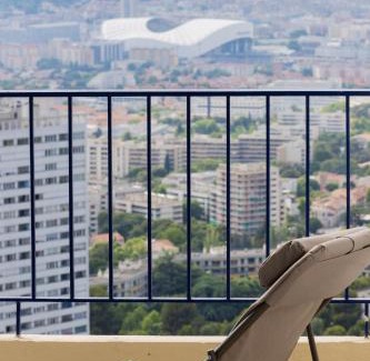 La Panouse Apartment | Panoramic view of Marseille for two