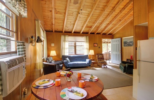 Raymond Cabin | Panther Pond Cabin w/200 Ft Sand Beach & Dock!