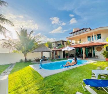 Barra de Santo Antonio House | Paraíso de Tabuba - casa de aluguel por temporada - 32km de Maceió-AL - Pé na areia - 24h de Frente para o mar