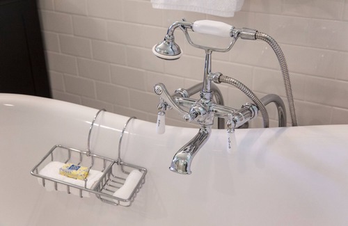 La Grange Bed & Breakfast | Parisienne King Luxury Suite with classic clawfoot soaking tub