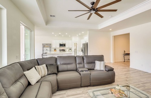 Pahrump House | Patio & Fenced-In Yard: Desert Oasis in Pahrump!