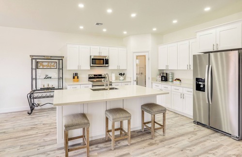 Pahrump House | Patio & Fenced-In Yard: Desert Oasis in Pahrump!