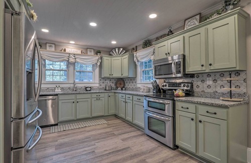 Cedar Falls House | Peaceful Renovated Home with Deck on Half Acre!