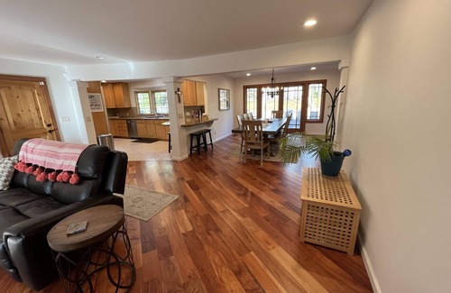 Del Monte Forest House | Pebble Beach Retreat with outdoor gas firepit and hot tub