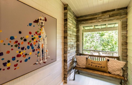 Blanco House | Pecan Tree House at Happiness Ranch | Rustic Charm with Modern Furnishings