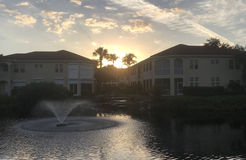 Pelican Bay Condo | Pelican Bay, Lambiance Garden Condo, second floor with full lake western view.