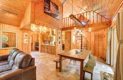 Pembine Cabin | Pembine Cabin w/Expansive Yard, Fire Pit & Grill!