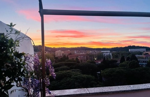 Flaminio Apartment | Penthouse 70' Suite Gallery with Panoramic Terrace