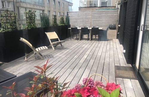 Het Zoute Apartment | Penthouse Lumineux, Terrasse de 40 m2 Sud Ouest, vue Latérale Mer,