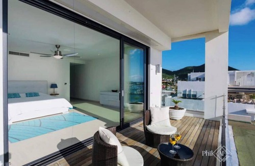 Cole Bay Apartment | Penthouse de Luxe-vue Incroyable-jacuzzi