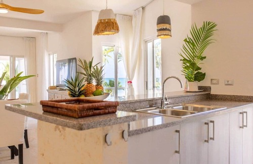 Las Terrenas Apartment | Penthouse in erster Meereslinie: Strand von Coson