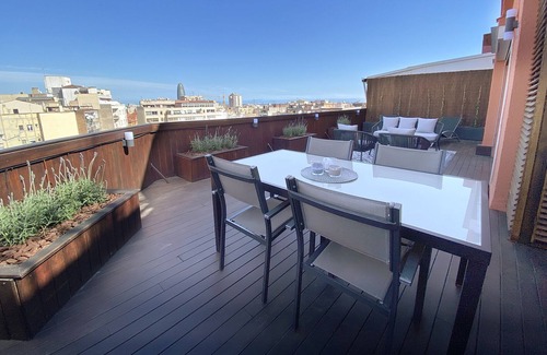 La Sagrada Familia Condo | Penthouse Terrace with Sagrada Familia views