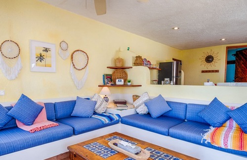 Akumal Condo | Penthouse view of the Caribbean with AC, WiFi, easy beach access!