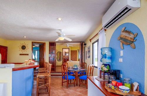 Akumal Condo | Penthouse view of the Caribbean with AC, WiFi, easy beach access!