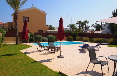 Ayia Thekla Villa | Perfect for Families, Private Pool, Gardens And Balcony Sea Views. FREE WIFI