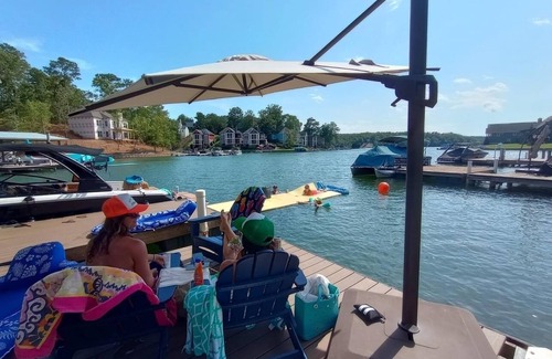 Dadeville House | Perfect lakefront oasis! Spacious 5-bedroom home, large dock, screened-in porch.