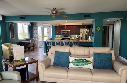 Vanderbilt Beach Condo | Perfect Location! On The Bay Direct View of Gulf! Wrap Around Lanai!