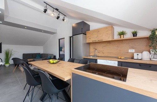 Razanj Apartment | "Perfect runaway" in quiet bay with sea view and heated pool -app for 6 - Mona 7