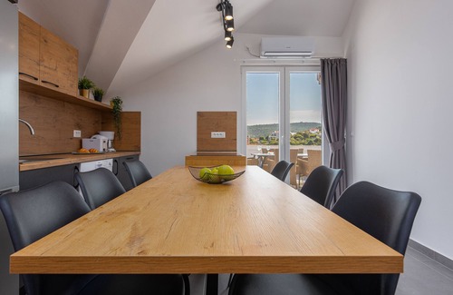 Razanj Apartment | "Perfect runaway" in quiet bay with sea view and heated pool -app for 6 - Mona 7
