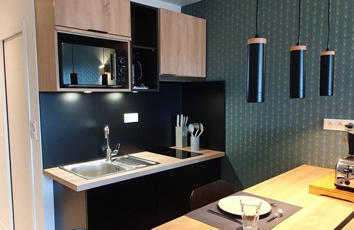Perros-Guirec Apartment | Perros, full sea view, renovated studio facing Trestraou beach