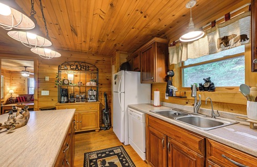Bryson City Cabin | Pet-Friendly Bryson City Cabin w/Fire Pit + Deck!