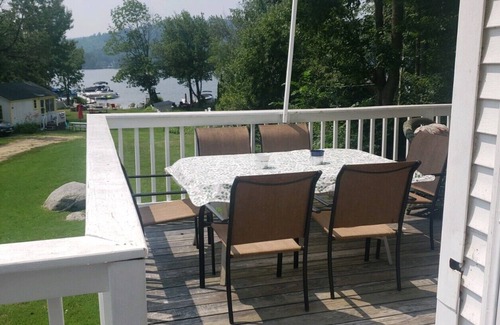Moultonborough Condo | Pet-friendly condo with lake view porch & beach!