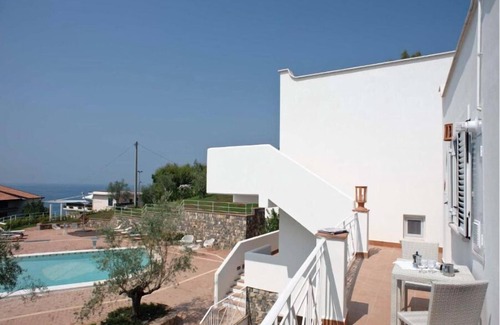 Villammare Apartment | Petrasia Sea view flat located in the Ruve Bianche Residence with swimming pool and private beach