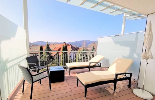 Schluchsee Apartment | Piccolo suite, 45 sqm, with shower/WC and balcony