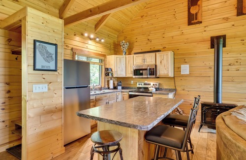 Mindoro Cabin | 'Pine Knob' Cabin w/Bluff Views in Mindoro!