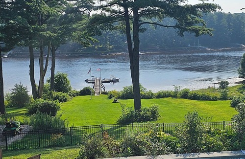 Dover Apartment | Piscataqua River Waterfront Studio, swimming pool and dock for kayaks and SUPS
