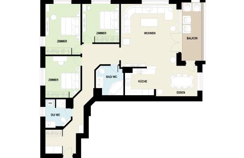 Meierhof Apartment | Piz Alpina die grosse, moderne Wohnung mit Bergsicht