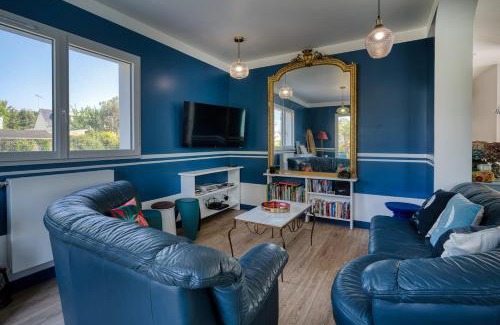 Benodet Villa | Plage à 300 m, piscine 29 degrés, 5 chambres, 4 sdb, calme