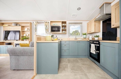 Aberystwyth House | Platinum 2 Bed Caravan with Hot Tub No Pets Slp 4