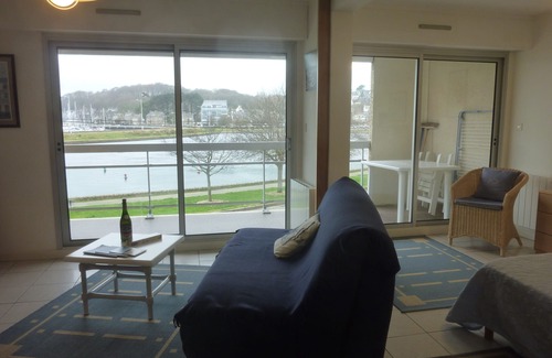Perros-Guirec Apartment | Pleasant APT, panoramic view on PORT PLAISANCE, south west, 2 pers