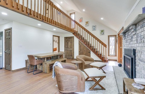 Bushkill House | Pocono Mountain Family Home with Deck and Grill