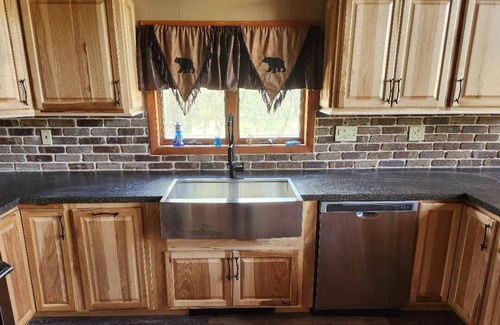 Cresco Ski Chalet | Pocono Private lake setting with, Hot Tub, boat dock, fishing, Swimming, Canoe