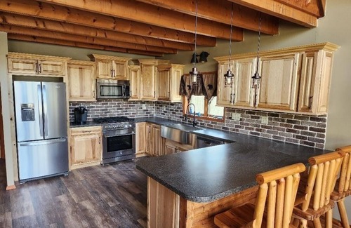 Cresco House | Pocono Private lake setting with, Hot Tub, boat dock, fishing, Swimming, Canoe
