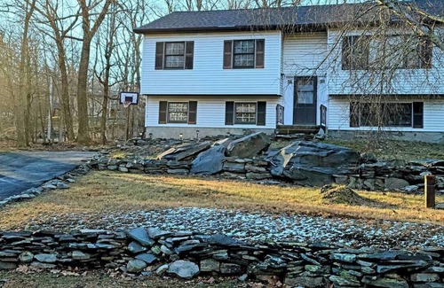 Pocono Mountain Lake House | Pocono's Retreat with Gameroom, Firepit, and Lake