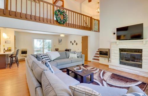 Tobyhanna House | Poconos Cabin Serene Deck, Fire Pit and Game Room