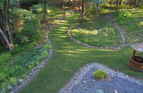 Long Pond House | Poconos: Lakefront Walk2 East Emerald Lakes Stream in back yard