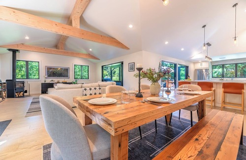 Hacienda House | Point of View- STUNNING & New EPIC Home! Private Dock! Hot Tub, Pups, WiFi