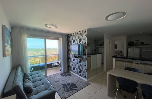 Ponta Negra Apartment | Ponta Negra Blue Ocean Building Best View of Morro do Careca, FAMILIAR