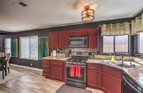 Foothills House | Pool, Game Room & Strip View! 4BR Desert Dazzler