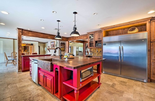 Saddleback Hills House | Pool & Putting Green: Pet-Friendly Glendale Home