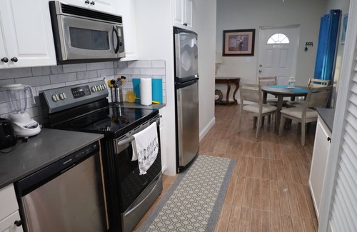 Blue Hills House | Poolside Tiny House, steps away from the pool! Privacy gate & keyless!