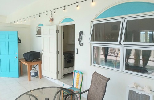 Oualie Bay Apartment | Poolside Veranda Suite at Eden Villa. Private Pool, Suzuki jeep. 1-3 Guests.