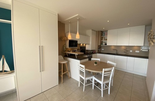 Port-Louis Apartment | Port-Louis: 1-Bedroom Apartment with Terrace, Parking and Wifi