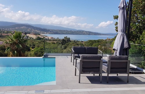 Porticcio Villa | Porticcio Beautiful Villa Sea View, Private Heated Pool, 800m Agosta Beach
